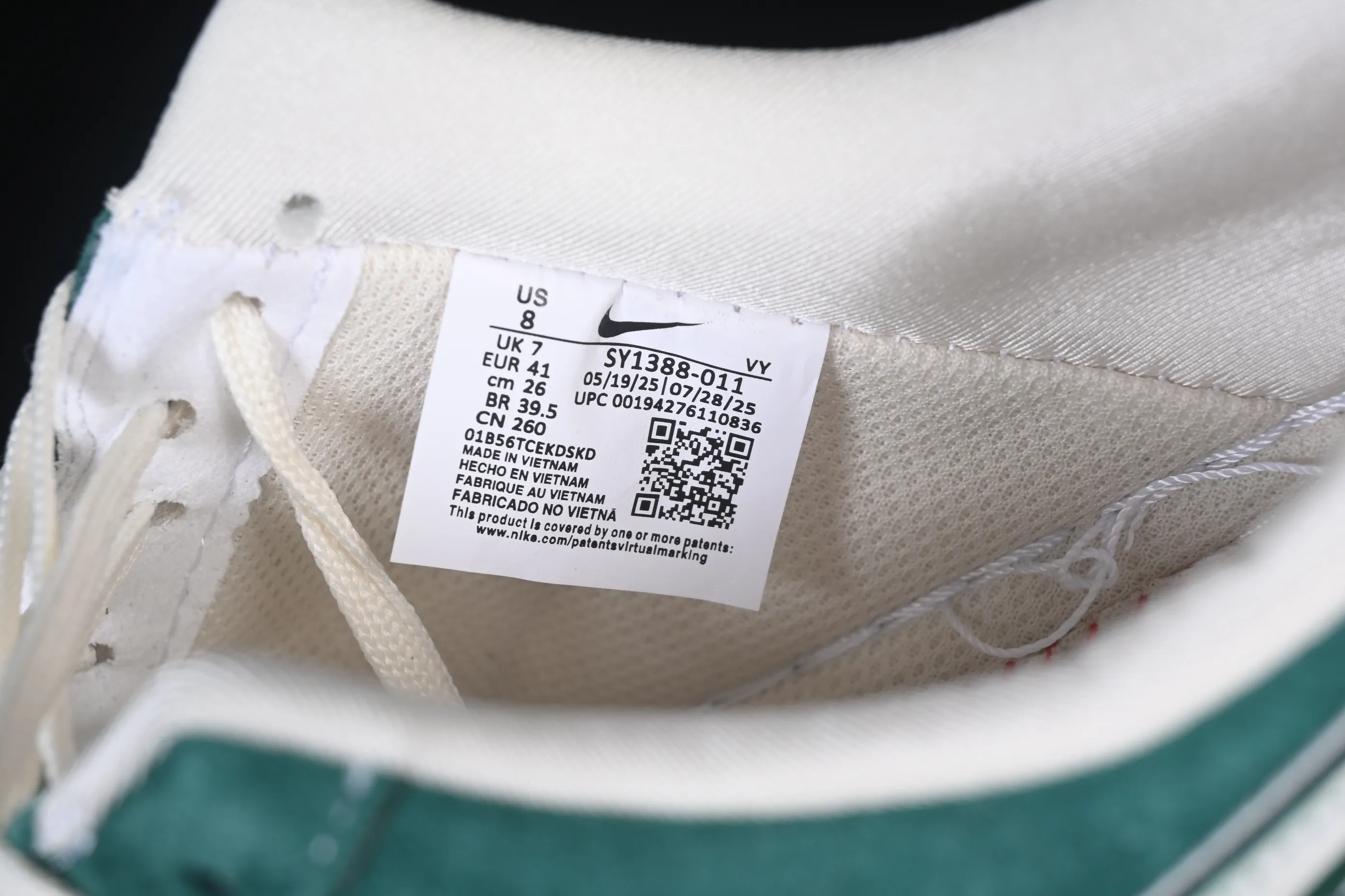 All categories Nk Air Force 1 Air Force series Nk Air Force 1 Low Air Force low-top Nike Air Force 1'07 Low joint Tiffany green Air Force 1 low-top casual sneakers SY1388-011